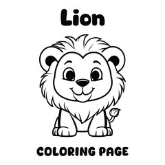 lion coloring page