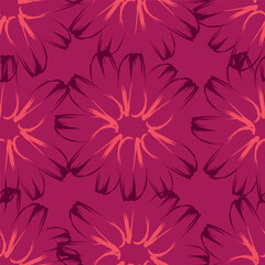 Vintage seamless flowers. Delicate floral pattern for fashion prints. Daisy design for background textile, wallpapers, wrapping, paper.