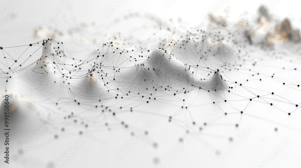 Aufkleber clean white background showcasing ai-generated data visualizations, perfect for tech-focused present