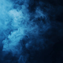 Obraz premium blue smoke on black