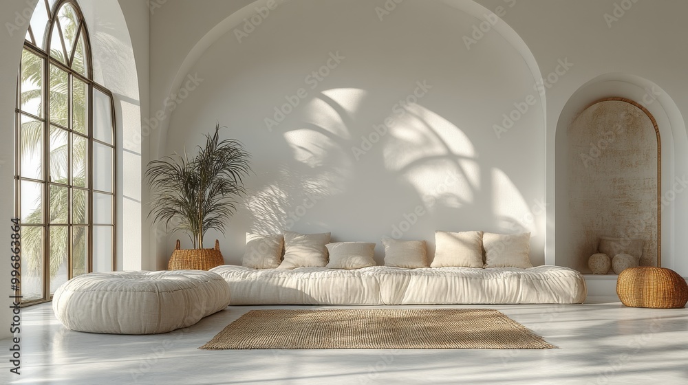 Poster clean white background with soft pastel accents, creating a gentle and modern visual style.
