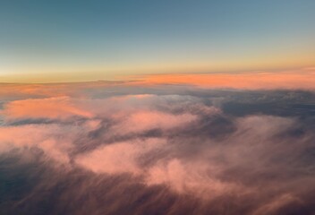 clouds over the mountains
