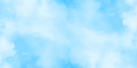 Gradient light white sky background with fluffy clouds .Nature landscape in environment day horizon skyline view .cloudy in sunshine calm bright winter air background.	