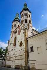 Built in the XI century, Saint Andrew is one of the oldest churches in Krakow Old Town. Krakow, Poland.