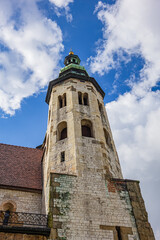 Built in the XI century, Saint Andrew is one of the oldest churches in Krakow Old Town. Krakow, Poland.