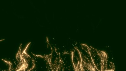 energiegeladene leuchtende Partikel, symmetrisch, digital, Daten, Computer, Glitzer, Internet, Technik, Industrie, Innovationen, Muster, goldgelb
