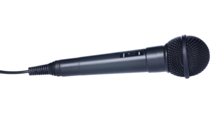black microphone audio isolation
