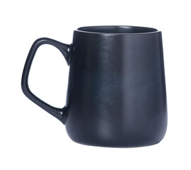 Black cup mug isolation