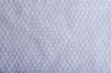 white plastic bubble wrap texture background, macro
