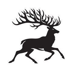 Deer silhouette, vector illustration design