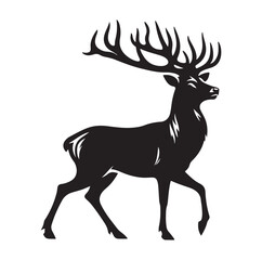 Deer silhouette, vector illustration design