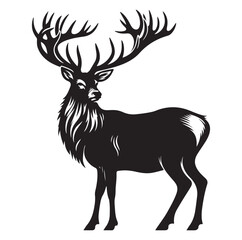 Deer silhouette, vector illustration design