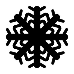 Decorative Snowflake Solid Icon