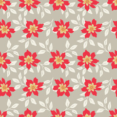 Beautiful Flower Pattern, Floral Seamless Digital Design,Watercolor Textile Allover Abstract Design.On Background