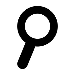 Magnifying glass solid icon