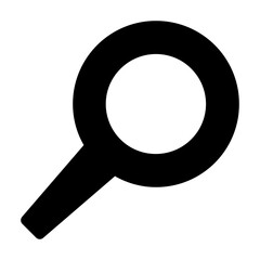 Magnifying glass solid icon