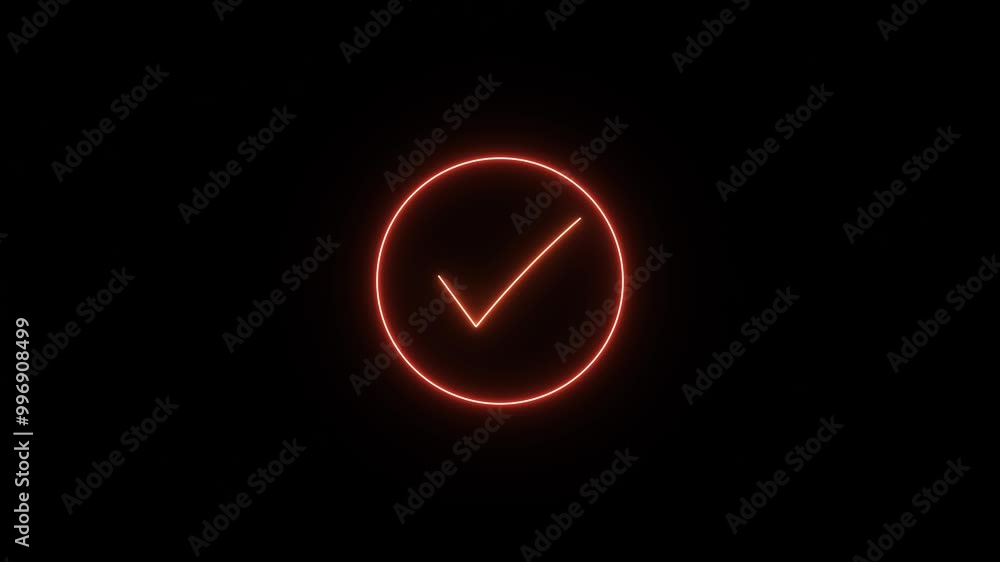 Aufkleber check mark icon button and yes or approved symbol. animation in motion graphics of a check marks sym