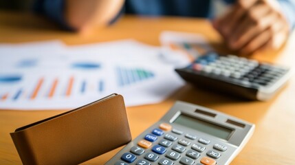 The Weight of Debt - A close-up of an empty wallet and financial documents, with a blurred figure in the background symbolizing the burden of debt.