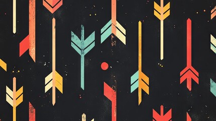 Arrow pattern as abstract background