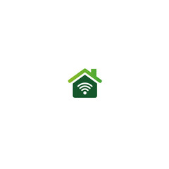 Home wifi icon flat vector design