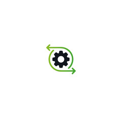 Settings icon flat vector design