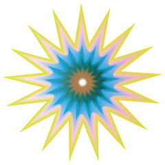 Beautiful gradient vector flower design