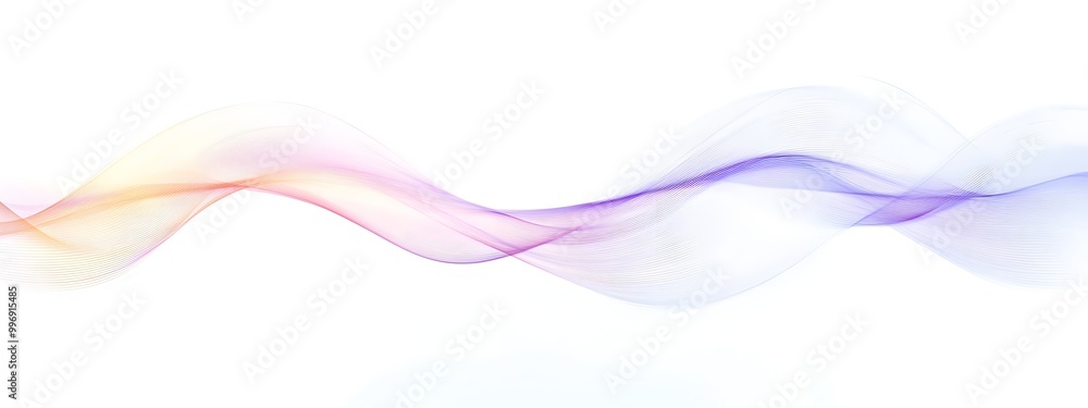 Poster vibrant depicting a light wave undergoing the process of second harmonic nonlinear optical phenomeno
