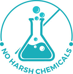 No Harsh Chemical skincare logo icons (steroid free, no harsh chemical, organic ingredients, paraben free, gluten free)