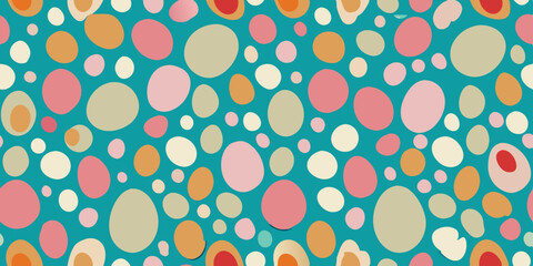 Polka dot pattern in watercolor style