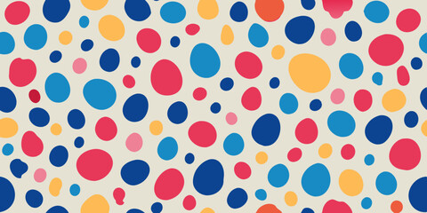 Polka dot pattern in watercolor style