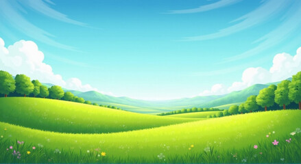 Obraz premium field and sky