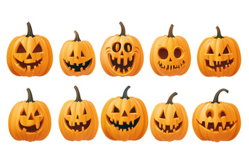 halloween pumpkin set