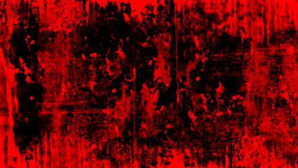 Warm dark red background with relief black material surface, warm art abstract wavy shapes