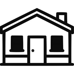 illustration of a house with a label