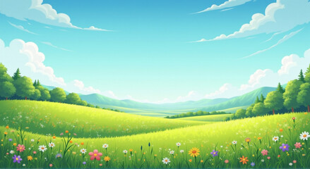 landscape with grass