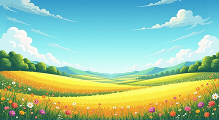 landscape with mountains