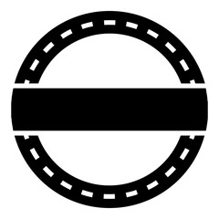 Fototapeta premium Circle badge icon. Simple award vector illustration.