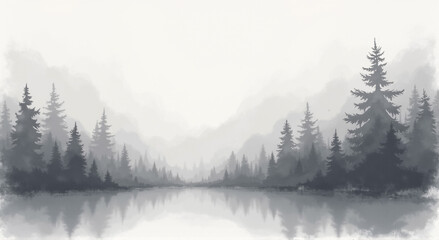 Obraz premium fog in the mountains