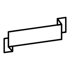 BADGE badge outline style icon. Simple award symbol vector illustration.