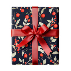 Obraz premium mock-up Christmas gift design isolated