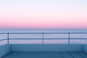 Seaside Serenity: A Polished Aluminum Seaview Door Facing a Tranquil Beach, Perfect for Relaxation