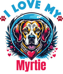 Wesley Is My Cute Cat, Cat name t-shirt Design