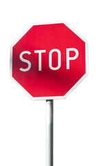 Znak stop PNG, izolowany, przezroczyste tło