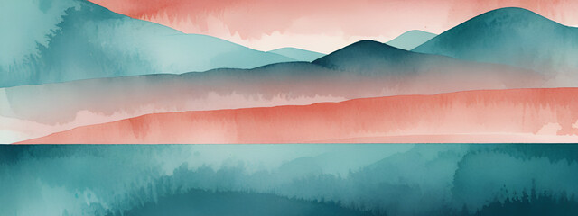 illustrazione con elementi geometrici a tema astratto surreale