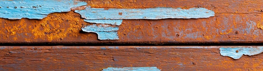 Obraz premium There is a grungy rusty orange brown metal corten steel stone texture on the background of the title banner