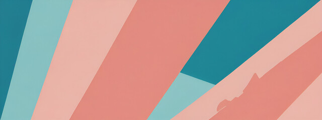 Obraz premium illustrazione con elementi geometrici a tema astratto surreale