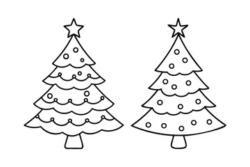 Pine tree coloring page