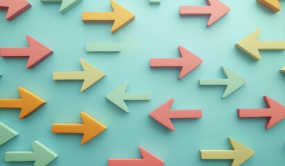 Graphic, SEO, or marketing strategy graphic wallpaper for business, economy, and forex trading. Arrow, stock market, or papercut background design.