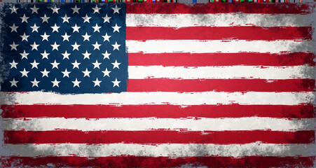 Fototapeta premium american flag background