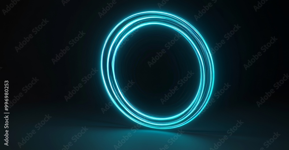 Poster an abstract 3d illustration of a big data technology background with wave, dots, and weave lines. ai